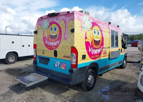 2018 Ram Promaster 2500 High Roof 159 Wb from USA, damaged, VIN 3C6TRVDG6JE124684